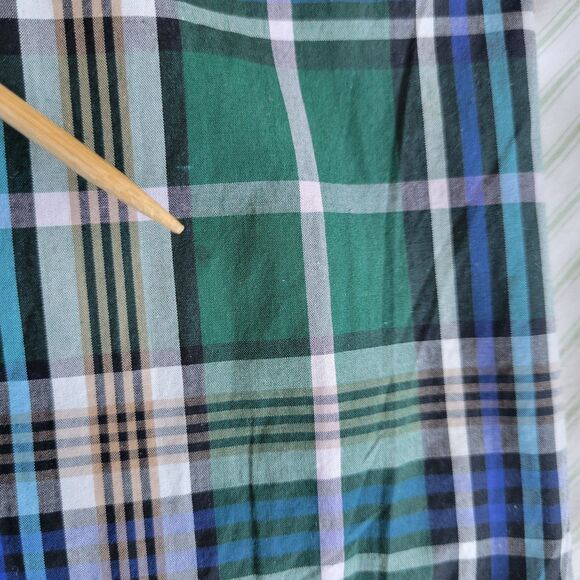 J. CREW Womens Green Plaid Button Down Long Sleeve Casual Collared Shirt size 6 - Picture 13 of 15